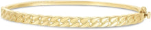 Load image into Gallery viewer, 14k Yellow Gold 4.6mm Solid Shiny High Polish Cuban Chain Bangle Bracelet 7 Inch
