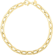 Load image into Gallery viewer, 14k Yellow Gold 4.5mm Oval Paperclip Link Bracelet, 7.5 Inch
