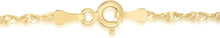 Load image into Gallery viewer, 10k Yellow Gold 2.2mm Solid Thin Singapore Chain Necklace
