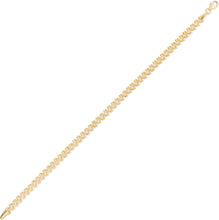 Load image into Gallery viewer, 14k Yellow Gold 4mm Fancy Textured Link Bracelet, 7 Inch

