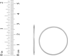 Load image into Gallery viewer, 14k Yellow Gold 1.2mm x 30mm High Polish Round Circle Tube Endless Hoop Earrings
