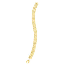 Load image into Gallery viewer, 14k Yellow Gold or White Gold 9.5mm Panther Bracelet
