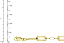 Load image into Gallery viewer, 14k Yellow Gold 6mm Beaded Paperclip Link Bracelet, 7.5 Inch
