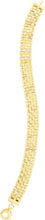 Load image into Gallery viewer, 14k Yellow Gold 9.5mm Brick Watch Band Panther Link Bracelet
