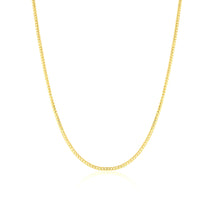 Load image into Gallery viewer, 18k Yellow Gold or White Gold 1.5mm Solid Franco Chain Necklace
