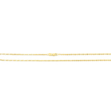 Load image into Gallery viewer, 10k Yellow Gold 1.5mm Lumicina Mirror Snail Link Chain Necklace
