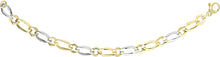 Load image into Gallery viewer, 14k Two-Tone Gold 5mm Alternating Figaro Link Bracelet, 7.5 Inch
