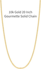 Load image into Gallery viewer, 10k Yellow Gold 0.8&quot; Pave CZ Personalized Crown Alphabet Letter A - Z Initial Charm Pendant with optional Chain Necklace
