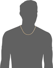 Load image into Gallery viewer, 10k Yellow Gold 2mm Lite Franco Chain Link Necklace, 16", 18", 20", 22", 24" or 26 Inch
