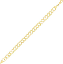 Load image into Gallery viewer, 14k Yellow Gold 8mm Large Double Chino Link Charm Bracelet, 7 Inch or 8 Inch

