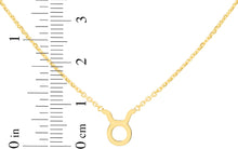 Load image into Gallery viewer, 14k Yellow Gold Horoscope Zodiac Sign Charm Pendants Chain Necklace 16&quot; - 18 Inch
