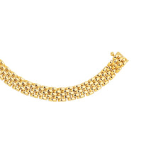Load image into Gallery viewer, 14k Yellow Gold 6.5mm Panther Link Bracelet, 7 Inch
