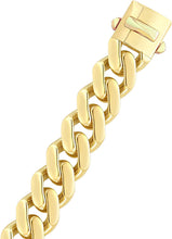 Load image into Gallery viewer, 14k Yellow Gold 6.5mm, 8mm or 9.5mm Lite Squared Miami Cuban Chain Necklace, 22 Inch
