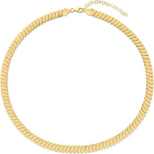 Load image into Gallery viewer, 14k Yellow Gold 7mm Rib Link Chain Necklace, Extendable 16 to 18 Inch
