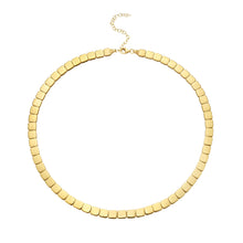 Load image into Gallery viewer, 14k Yellow Gold 6mm Cube Brick Bracelet, 7 Inch
