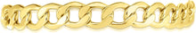 Load image into Gallery viewer, 10k Yellow Gold 9mm Hollow Cuban Curb Link Bracelet or Anklet, 8 Inch or 9 Inch
