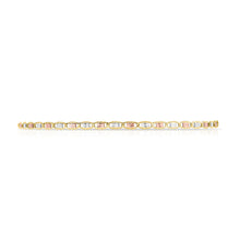Load image into Gallery viewer, 10k Tri-Color Gold 3.3mm Valentino Link Chain Bracelet or Anklet
