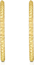 Load image into Gallery viewer, 14k Yellow Gold 23mm Round Faceted Hoop Earrings

