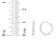 Load image into Gallery viewer, 14k Yellow Gold 11mm Round Diamond Cut Huggie Earrings
