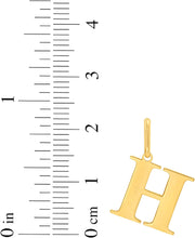 Load image into Gallery viewer, 14k Yellow Gold 0.9&quot; Alphabet Letter A - Z Initial Charm Pendant with optional Extendable Adjustable Chain Necklace
