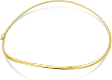 Load image into Gallery viewer, Italian 14k Yellow Gold 1.4mm or 3.7mm Omega High Shine Collar Necklace, 16 Inch
