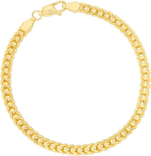 Load image into Gallery viewer, 10k Yellow Gold 2mm Lite Franco Chain Link Bracelet or Anklet
