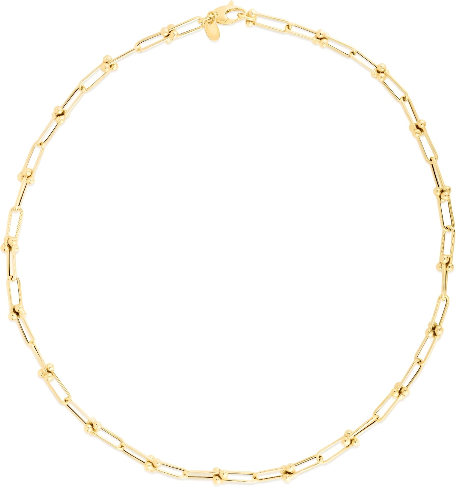 14k Yellow Gold 3.7mm Solid Jax Chain Bracelet