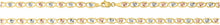 Load image into Gallery viewer, 10k Tri-Color Gold 4.7mm Valentino Heart Link Chain Bracelet or Anklet, 7", 8" or 10 Inch
