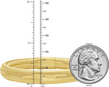 Load image into Gallery viewer, 14k Yellow Gold 3.4mm, 5.4mm or 8.8mm Stretch Mesh Slip-on Bracelet, 7 Inch
