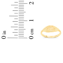 Load image into Gallery viewer, 10k Yellow Gold Feather Ring, Size 3-11
