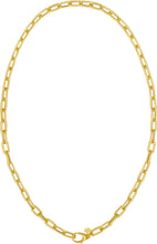 Load image into Gallery viewer, 14k Yellow Gold 5mm Paperclip Chain Necklace with Oversized Lock for Charms and Pendants, 18 Inch
