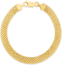 Load image into Gallery viewer, 14k Yellow Gold 7mm Bismark Chain Bracelet
