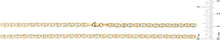 Load image into Gallery viewer, 10k Tri-Color Gold 3.5mm Valentino Heart Link Chain Bracelet or Anklet
