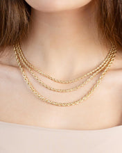 Load image into Gallery viewer, 14k Yellow Gold 3.7mm Solid Spiral Silk Rope Chain Necklace
