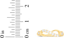 Load image into Gallery viewer, 10k Yellow Gold 5mm Infinity CZ Ring, Sizes 4-10
