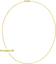 Load image into Gallery viewer, Italian 14k Yellow Gold Mini or Large Infinity Link Chain Necklace, 18 Inch
