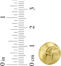 Load image into Gallery viewer, 14k Yellow Gold 12.4mm or 17mm Knot Stud Earrings
