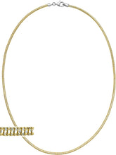 Load image into Gallery viewer, Italian 14k Gold Over 925 Silver 2.4mm Sparkle Snake Chain Necklace, 16 Inch, 18" or 20"
