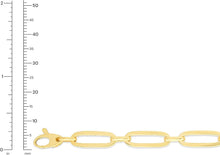Load image into Gallery viewer, 14k Yellow Gold 5.5mm or 7mm Paperclip Link Bracelet
