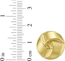Load image into Gallery viewer, 14k Yellow Gold 12.4mm or 17mm Knot Stud Earrings
