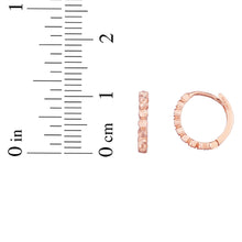Load image into Gallery viewer, 14k Yellow Gold 11mm Round Diamond Cut Huggie Earrings

