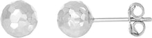 Load image into Gallery viewer, 14k Rose Gold 7mm Diamond Cut Ball Post Earrings

