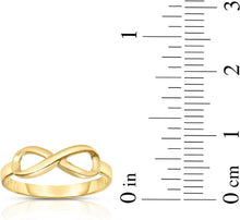 Load image into Gallery viewer, 10k Yellow Gold Infinity Women&#39;s Ring
