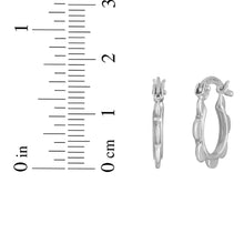 Load image into Gallery viewer, 14k Yellow Gold 16.9mm Scalloped Hoop Earrings
