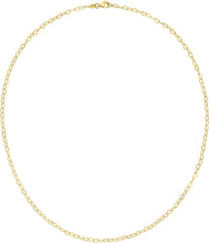 Load image into Gallery viewer, Italian 14k Yellow Gold Mini or Large Heart Link Chain Necklace, 18 Inch
