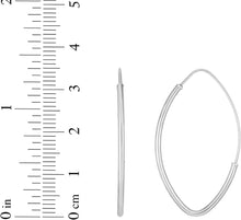 Load image into Gallery viewer, 14k Rose Gold High Polish Marquise Round Tube Hoop Earrings
