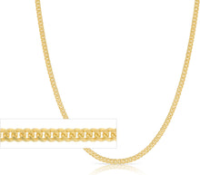 Load image into Gallery viewer, 10k Yellow Gold 2.5mm Solid Miami Cuban Curb Necklace
