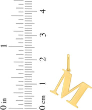 Load image into Gallery viewer, 14k Yellow Gold 0.9&quot; Alphabet Letter A - Z Initial Charm Pendant with optional Extendable Adjustable Chain Necklace
