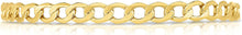 Load image into Gallery viewer, 10k Yellow Gold 5.3mm Hollow Cuban Curb Link Chain Necklace
