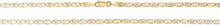 Load image into Gallery viewer, 10k Tri-Color Gold 3.3mm Valentino Link Chain Bracelet or Anklet

